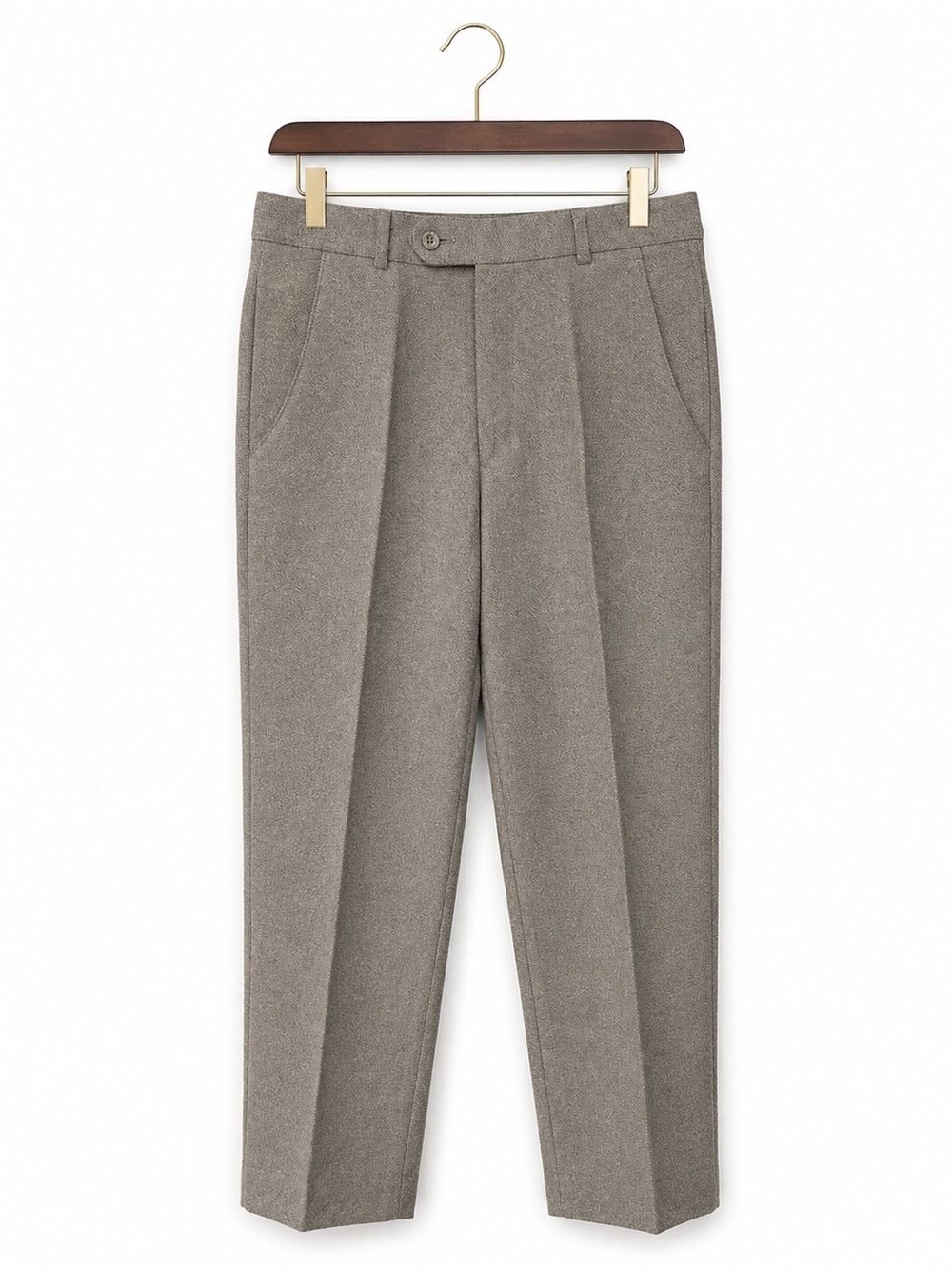 Vintage Hara 100% Wool Pleated Dress Trousers Men's 28 Taupe NWT